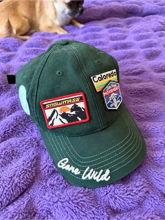 Free People Accessories - Free People dark green baseball hat with patches